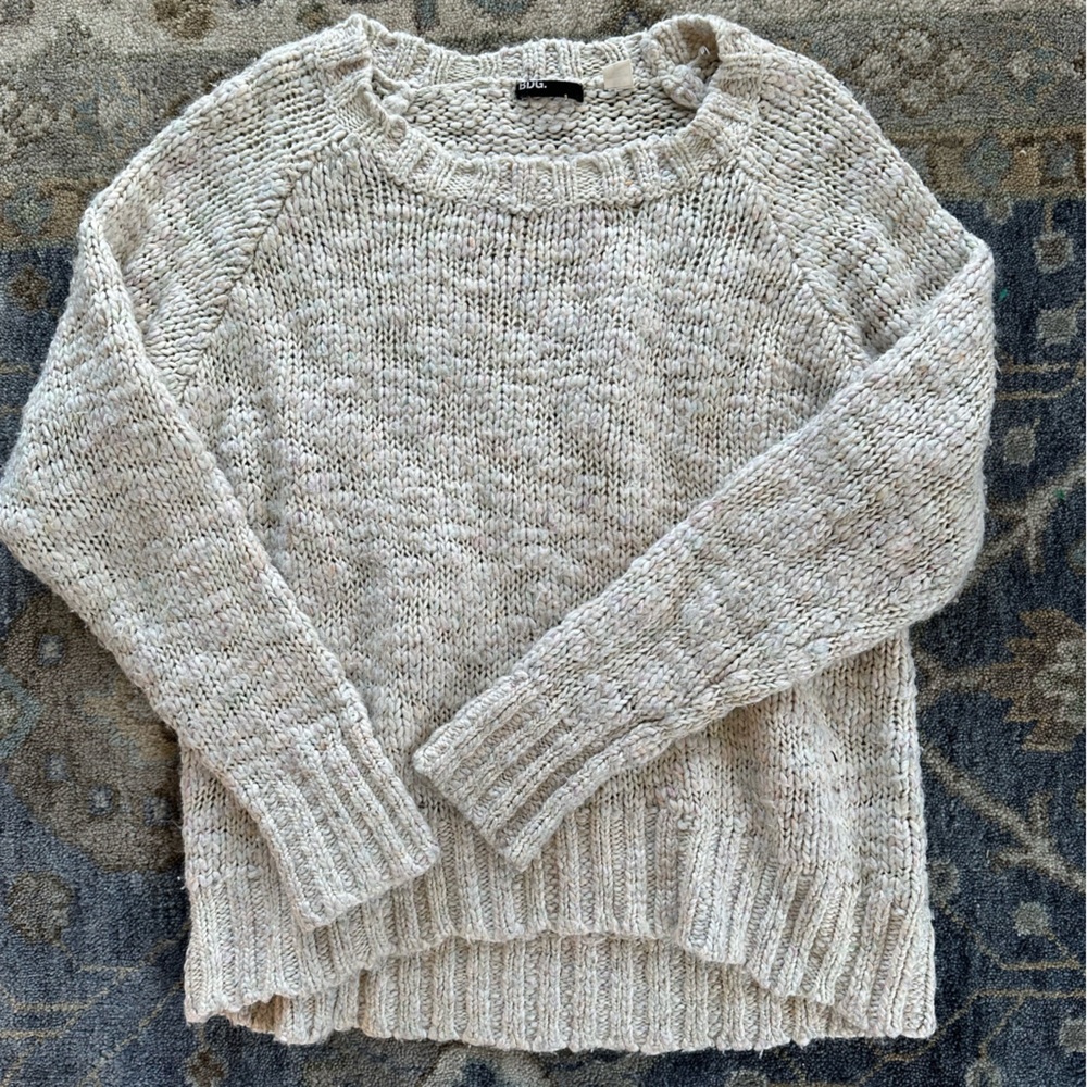 Urban Outfitters BDG Chunky Cream Knit Sweater